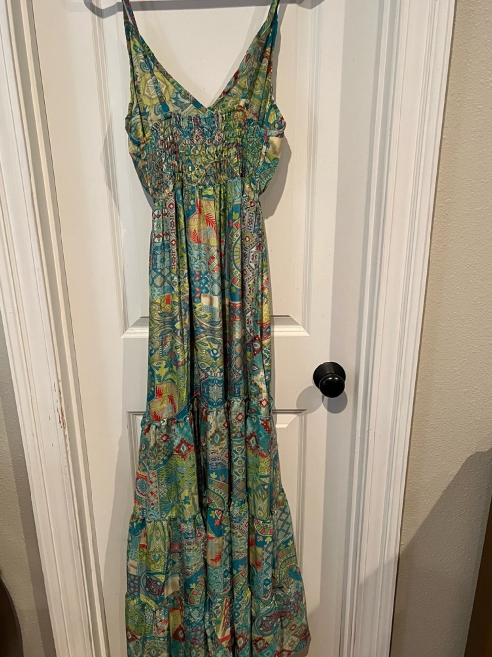 Rhea Maxi Dress with Spaghetti Straps (see sizing info) - Picture 3 of 8